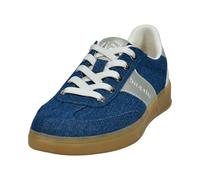 bugatti Damen Sandaletten, Frauen Sandalen,Sommersandalen,bequem,flach,Sommerschuhe,Freizeitschuhe,offene Schuhe,Dark Blue/Gold (4151),40 EU/EU UK