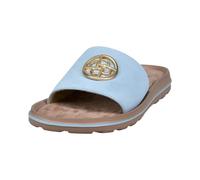 bugatti Damen Sandaletten, Frauen Sandalen,Sommersandalen,bequem,flach,Sommerschuhe,Freizeitschuhe,offene Schuhe,Light Blue (4200),37 EU/EU UK