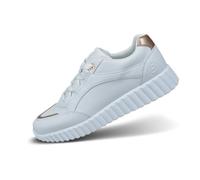Bugatti Damen-Sneaker Carini 263-80-51-70 Weiß/Metallics Goldakzente EVA-Sohle Gr. 42