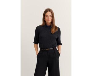 Bugatti Damen Sommerpullover aus Baumwoll-Leinen-Mischung S