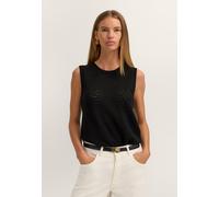 Bugatti Damen Strick-Top aus Baumwoll-Polyacryl-Mix mit Rundhalsausschnitt M