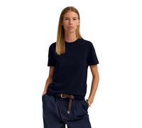 bugatti Damen T-Shirt aus elastischer Baumwolle, Rundhals, Kurzarm