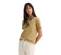 Bugatti Damen T-Shirt Elastisch – 95% Baumwolle, 5% Elasthan, Rundhals, Kurzarm – Moos Gr. L