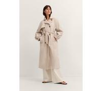 Trenchcoat BUGATTI "Regular Fit", Damen, Gr. 46, beige (30, beige), 65% Baumwolle, 35% Polyester, unifarben, regular fit, Mäntel, wasserabweisend mit Bindegürtel (62723548-46) 30, beige