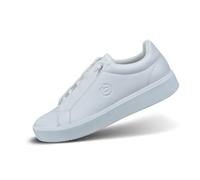 bugatti Damen Weiße Sneaker mit Elastischen Schnürsenkeln, Minimalistisches Design, Flexible Eva-Sohlen, Leichtgewichtiger Komfort und Perfekte Dämpfung, weiß, 41 EU