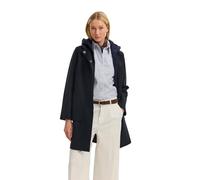 Wollmantel BUGATTI "Modern Fit", Damen, Gr. 34, 390, marine, 50% Viskose, 50% Wolle, unifarben, normal, normaler Saum, Mäntel, mit Kapuze & herausnehmbarer Weste (78135856-34) 390, marine