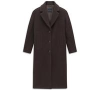 Kurzmantel BUGATTI "Regular Fit", Damen, Gr. 36, braun (90, braun), 60% Wolle, 22% Polyamid, 18% Polyester, unifarben, regular fit, Mäntel Kurzmantel, Regular Fit Wollmantel Reverskragen (41983345-36)