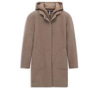 Kurzmantel BUGATTI "Regular Fit", Damen, Gr. 42, 60, taupe, 100% Wolle, unifarben, regular fit, Mäntel Kurzmantel, Regular Fit Schurwolle Westeneinsatz (33639835-42) 60, taupe
