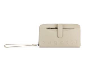 bugatti Daphne Zip Around Wallet Beige