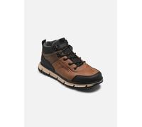 Schnürstiefelette BUGATTI "bugatti Stiefelette Lederimitat/Textil", Herren, Gr. 41, braun (braun, schwarz), Lederimitat, Textil, Schuhe Schnürstiefelette (96884022-41) braun, schwarz