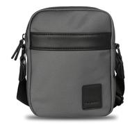 bugatti Domani 2.0 Schultertasche mit Kunstlederbesatz, Umhängetasche klein, Crossbody-Tasche unisex, grau