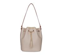 bugatti Ella Beuteltasche aus Kunstleder, modische Damen-Handtasche mit Zugband, beige