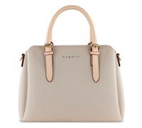 bugatti Ella Handtasche für Damen, Bowling Bag mittelgroß aus Kunstleder, beige