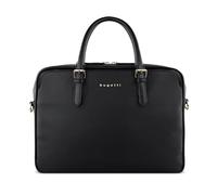 bugatti Ella Businesstasche 15", Aktentasche in Saffiano-Art aus Kunstleder mit Laptopfach, schwarz