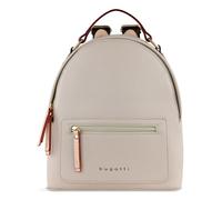 bugatti Ella Rucksack klein für Damen, modischer Tagesrucksack aus Kunstleder, beige