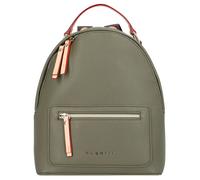 bugatti Ella Rucksack klein für Damen, modischer Tagesrucksack aus Kunstleder, olive