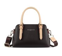 bugatti Ella Damen Handtasche Bowling-Bag Henkeltasche | Applikationen in Goldoptik, Kunstleder, mit Schulterriemen
