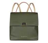 bugatti Ella Damen-Rucksack aus Kunstleder, leichter Daypack für Alltag & Freizeit, olive