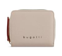 Bugatti Geldbörse Ella – kleine Zip-Around-Geldbörse, Kunstfaser, Beige