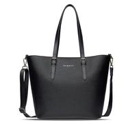 bugatti Ella großer Shopper bag-in-bag, Damen-Handtasche in Saffiano-Art aus Kunstleder, schwarz