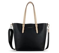 bugatti Ella großer Shopper bag-in-bag für Frauen, Damen-Handtasche Kunstleder, schwarz
