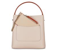 bugatti Ella Handgelenk-Tasche mit extra Geldbörse, kleine Handtasche aus Kunstleder, beige