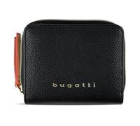 bugatti Ella kleines Portemonnaie für Damen, Frauen-Geldbeutel aus Kunstleder, Damen-Geldbörse in schwarz
