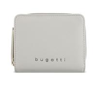 bugatti Ella kleines Portemonnaie für Damen, Frauen-Geldbeutel in Saffiano-Art aus Kunstleder, Damen-Geldbörse in beige