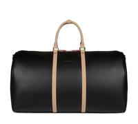 bugatti Ella Reisetasche L, Weekender aus Kunstleder, große Reisebag mit Schulterriemen, schwarz