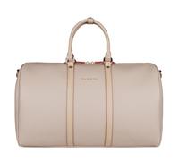 bugatti Ella Reisetasche S aus Kunstleder, kompakte Weekender-Bag mit Schulterriemen, beige