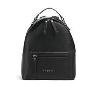 bugatti Ella Rucksack klein für Damen, modischer Tagesrucksack in Saffiano-Art aus Kunstleder, schwarz