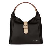bugatti Ella Schultertasche aus Kunstleder, Umhängetasche mit extra Schulterriemen, braun
