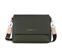 bugatti Ella Schultertasche für Damen, Frauen-Umhängetasche aus Kunstleder in olive