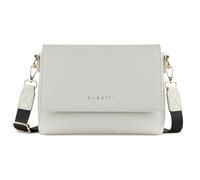 bugatti Ella Schultertasche für Damen, Frauen-Umhängetasche in Saffiano-Art aus Kunstleder, beige
