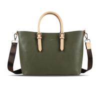 bugatti Ella Shopper Handtasche für Damen M, Schultertasche in olive