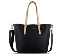 bugatti Ella großer Shopper bag-in-bag für Frauen, Damen-Handtasche Kunstleder, schwarz