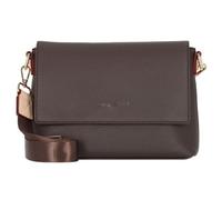 bugatti Ella Schultertasche für Damen, Frauen-Umhängetasche aus Kunstleder in braun
