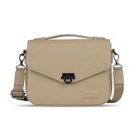 bugatti Elsa Classic Bag aus Leder für Damen, Frauen-Handtasche mit Schulterriemen, sand