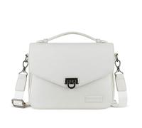bugatti Elsa Classic Bag aus Leder für Damen, Frauen-Handtasche mit Schulterriemen, weiß