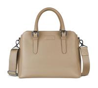 bugatti Elsa Damen-Handtasche aus Leder, Henkeltasche mit extra Schulterriemen, sand