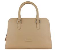bugatti Elsa Damen Lederhandtasche, elegante Handtasche Damen, sand
