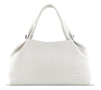 bugatti Elsa Schultertasche aus Rindleder, Damen-Handtasche mit Henkel & Schultergurt in weiß