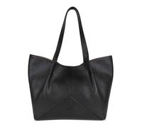 bugatti Elsa Damen-Shopper aus Leder, Handtasche mit extra Kosmetiktäschchen, schwarz