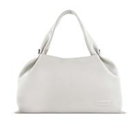 bugatti Elsa Schultertasche aus Rindleder, Damen-Handtasche mit Henkel & Schultergurt in weiß