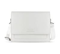 bugatti Elsa Schultertasche M Damen Umhängetasche Leder, Weiß