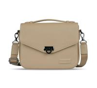 bugatti Elsa Classic Bag aus Leder für Damen, Frauen-Handtasche mit Schulterriemen, sand
