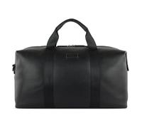 bugatti ELSA Reisetasche aus Leder, Weekender für den Urlaub, Gymtasche für Sport, schwarz
