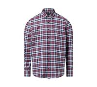 Bugatti Flanellhemd Herren Regular Fit Baumwolle aubergine, L