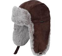 bugatti Fliegermütze mit Ohrenklappen - warme Wintermütze für Herren - Tschapka mit Kunstpelz - One Size Pepper