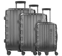 Bugatti Galatea 4-Rollen Trolley Set schwarz, ABS, 53 x 77 x 30cm